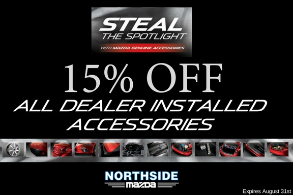 15% OFF ALL DEALER INSTALLED ACCESSORIES 15% OFF ALL DEALER INSTALLED ACCESSORIES